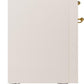 Ilve UP48FNMPAWGLP Nostalgie Ii 48 Inch Dual Fuel Liquid Propane Freestanding Range In Antique White With Brass Trim