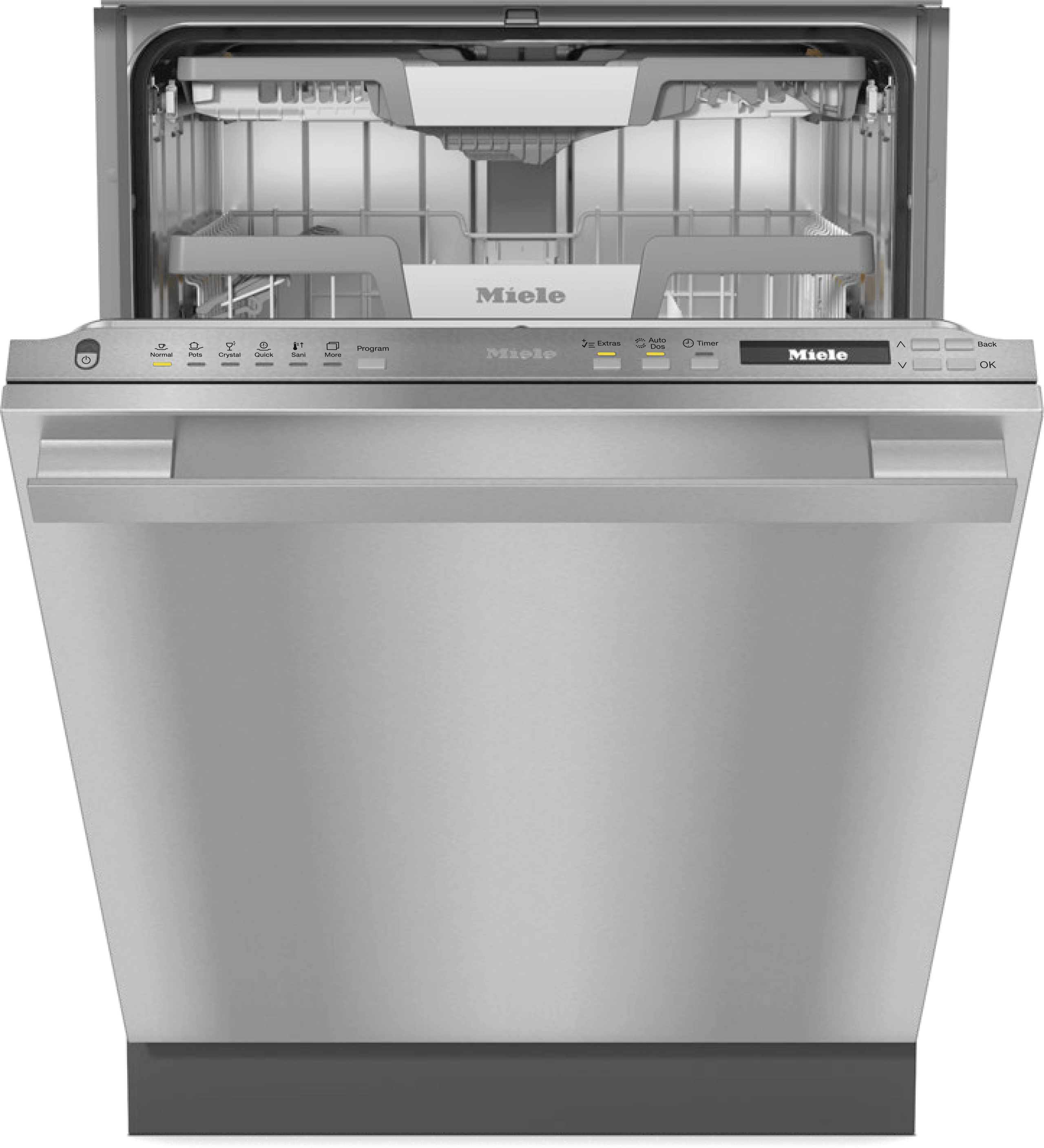 Miele G7196SCVISF AUTODOS STAINLESS STEEL G 7196 Scvi Sf Autodos - Fully-Integrated, Full-Size Dishwasher With Automatic Dispensing Thanks To Autodos With Integrated Powerdisk.