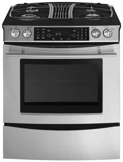 Jennair JGS9900BDS Downdraft Slide-In Gas Range With Convection