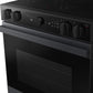 Samsung NSE6DG8502MT Bespoke 6.3 Cu. Ft. Smart Slide-In Energy Star® Certified Electric Range With Air Fry In Matte Black Steel