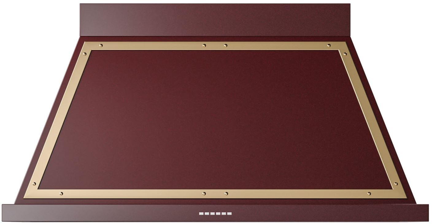 Ilve UANB48BUG Nostalgie 48 Inch Burgundy Wall Mount Range Hood