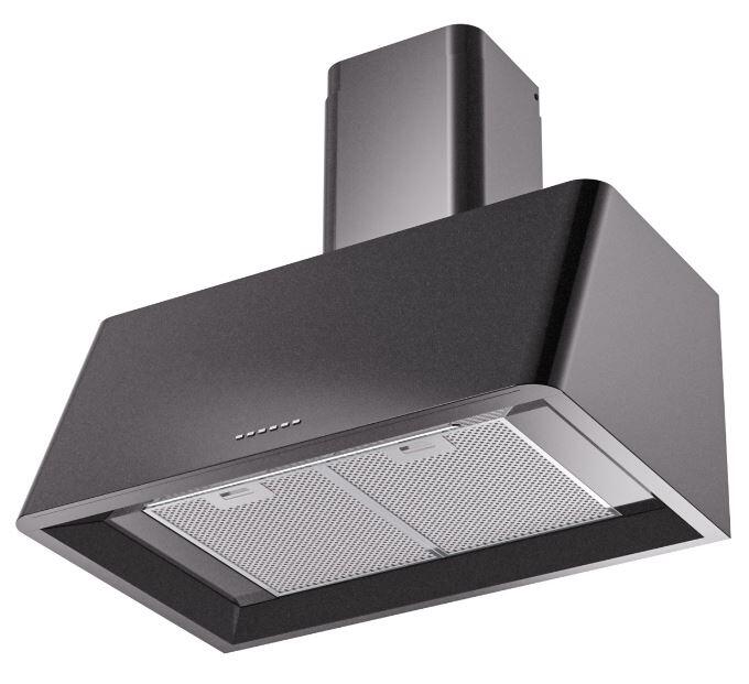 Ilve UAG30BK Nostalgie 30 Inch Glossy Black Wall Mount Range Hood