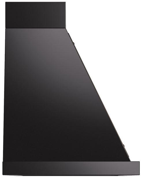 Ilve UANB48BKP Nostalgie 48 Inch Glossy Black Wall Mount Range Hood