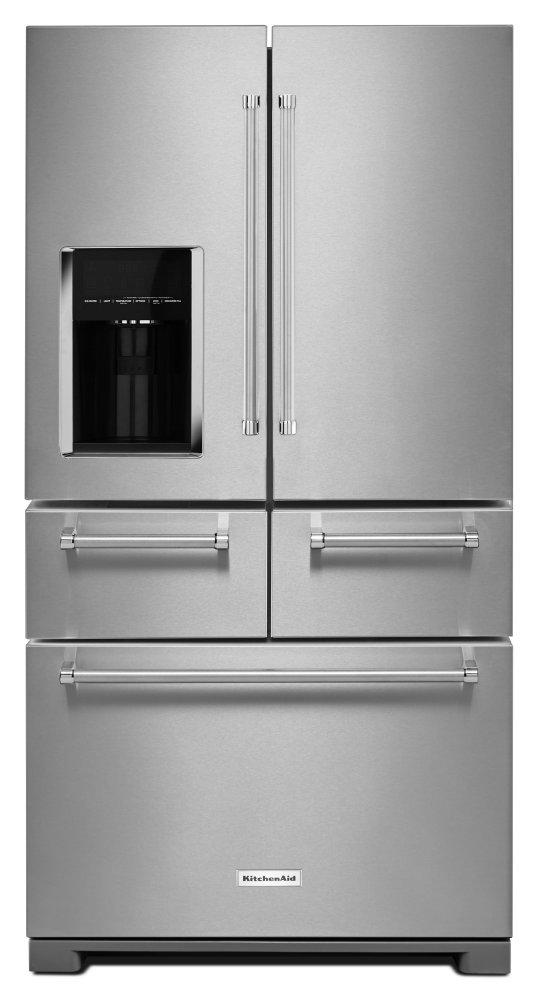 Kitchenaid KRMF606ESS 25.8 Cu. Ft. 36-Inch Multi-Door Freestanding Refrigerator - Stainless Steel