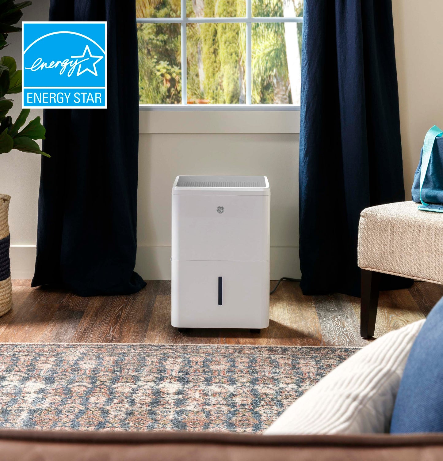 Ge Appliances ADYR22LC Ge® Energy Star® 22 Pint Portable Dehumidifier With Smart Dry For Damp Spaces