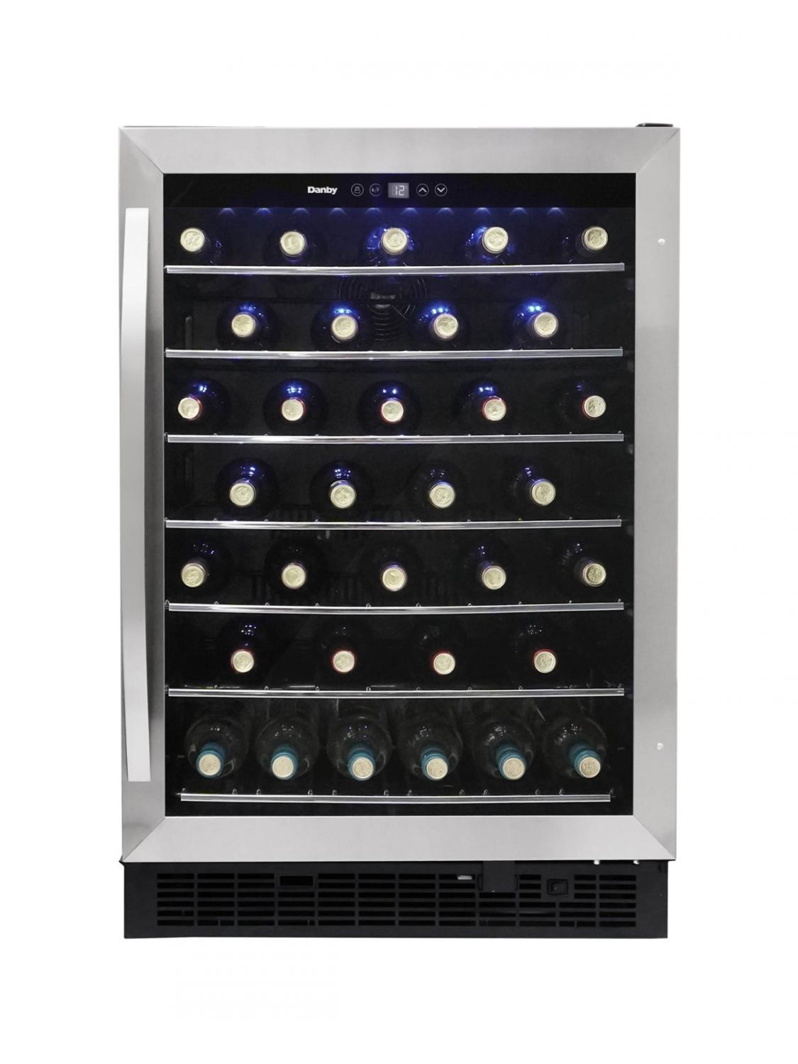 Danby DWC057A1BSS Danby 60 Bottle Built-In Wine Cooler In Stainless Steel