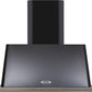 Ilve UAM90BK Majestic 36 Inch Glossy Black Wall Mount Range Hood