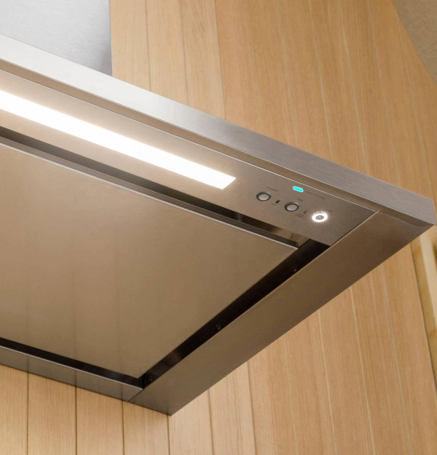 Monogram ZVWS481SRSS Monogram 48" Wall-Mounted Pyramid Chimney Vent Hood With Air Quality Sensors