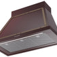 Ilve UANB40BUB Nostalgie 40 Inch Burgundy Wall Mount Range Hood