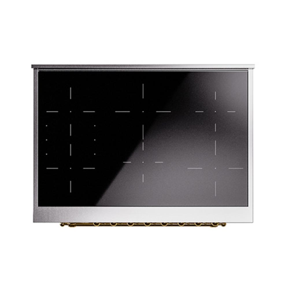 Ilve UNI366NMPRAG Ilve Uni366Nmprag Nostalgie Ii Noblesse 36" Induction Range (Triple Glass Door, Ral, Brass)