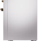 Ilve UPI486NMPSSB Nostalgie Ii 48 Inch Electric Freestanding Range In Stainless Steel With Bronze Trim