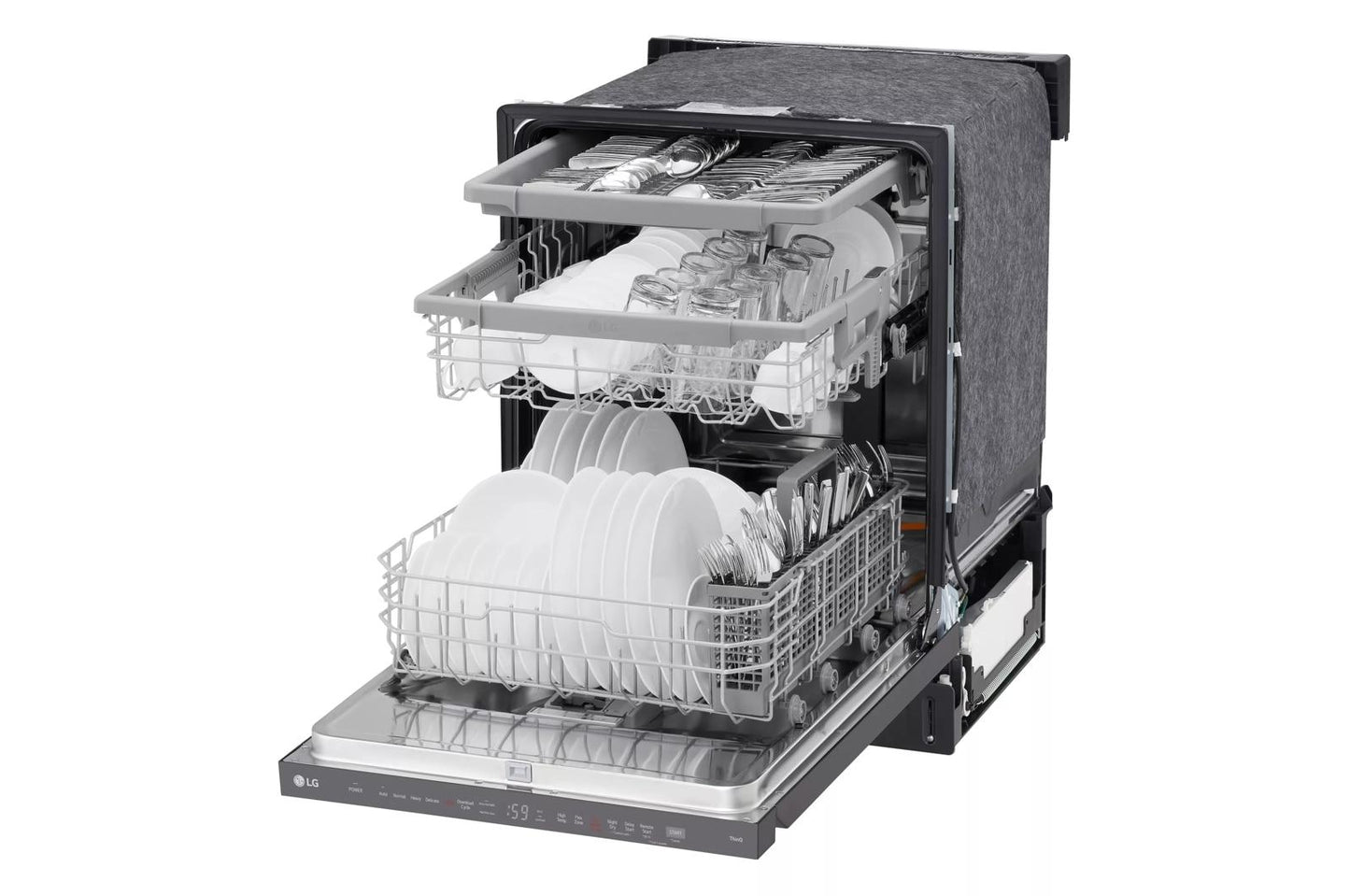 Lg LDPH5554D Smart Top-Control Dishwasher With 1-Hour Wash & Dry, Quadwash® Pro, And Dynamic Heat Dry&#8482;