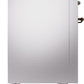 Ilve UP48FNMPSSB Nostalgie Ii 48 Inch Dual Fuel Natural Gas Freestanding Range In Stainless Steel With Bronze Trim