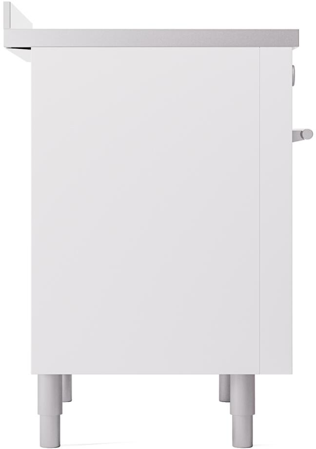 Ilve UPI366WMPWH Professional Plus Ii 36 Inch Electric Freestanding Range In White With Trim