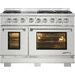 Nxr Ranges AKD4807LP 48-In. Culinary Series Professional Style Lp Gas And Electric Dual Fuel Range, Stainless Steel