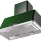 Ilve UAM100EG Majestic 40 Inch Emerald Green Wall Mount Range Hood