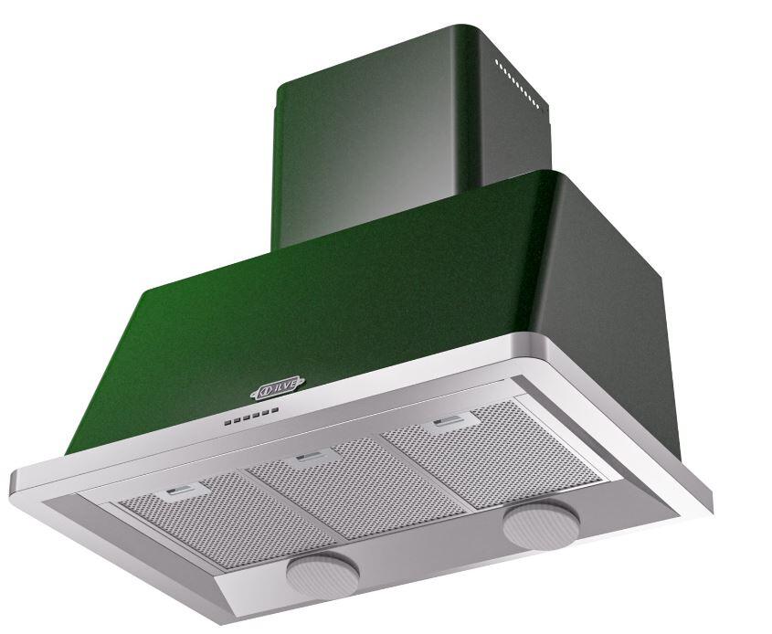 Ilve UAM90EG Majestic 36 Inch Emerald Green Wall Mount Range Hood