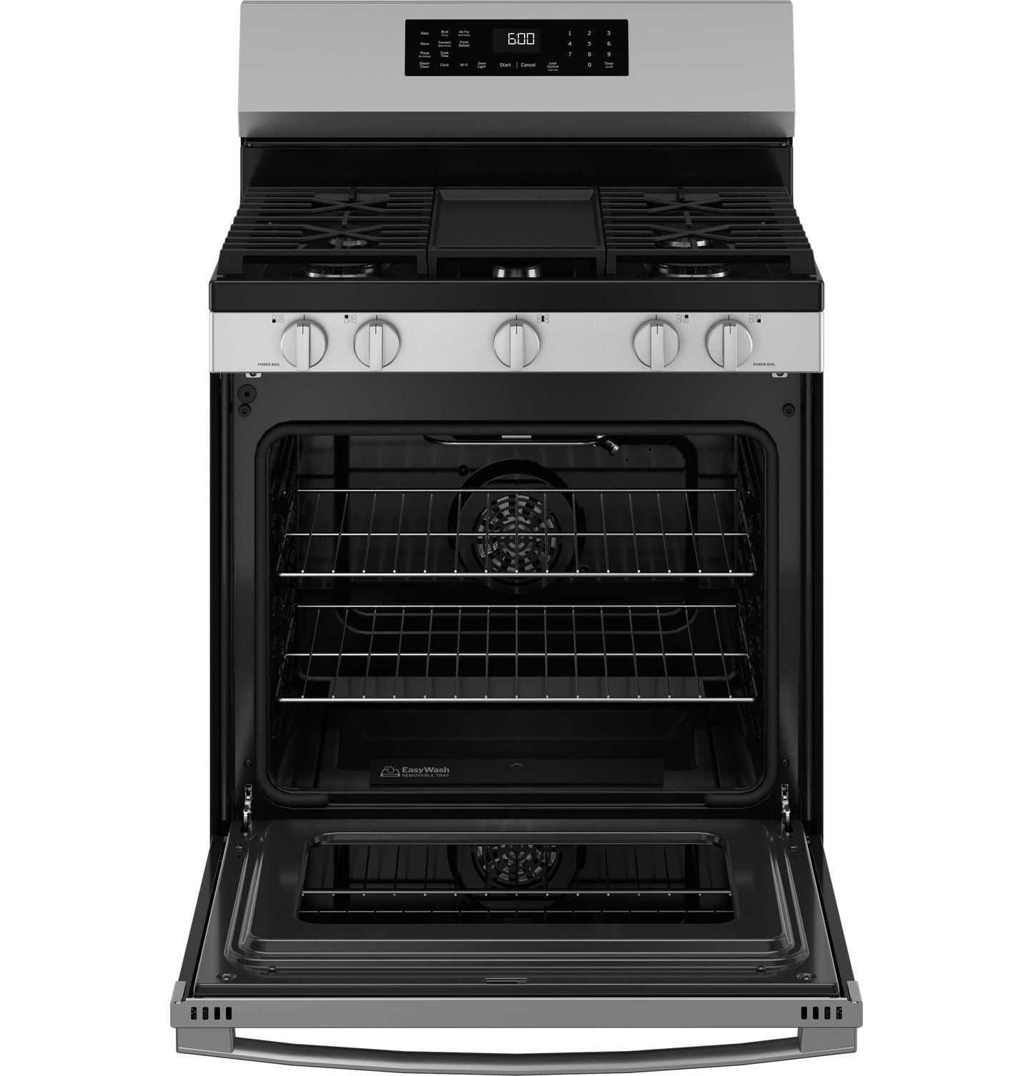 Ge Appliances GGF600AVSS Ge® 30" Free-Standing Gas Convection Range With No Preheat Air Fry And Easywash&#8482; Oven Tray