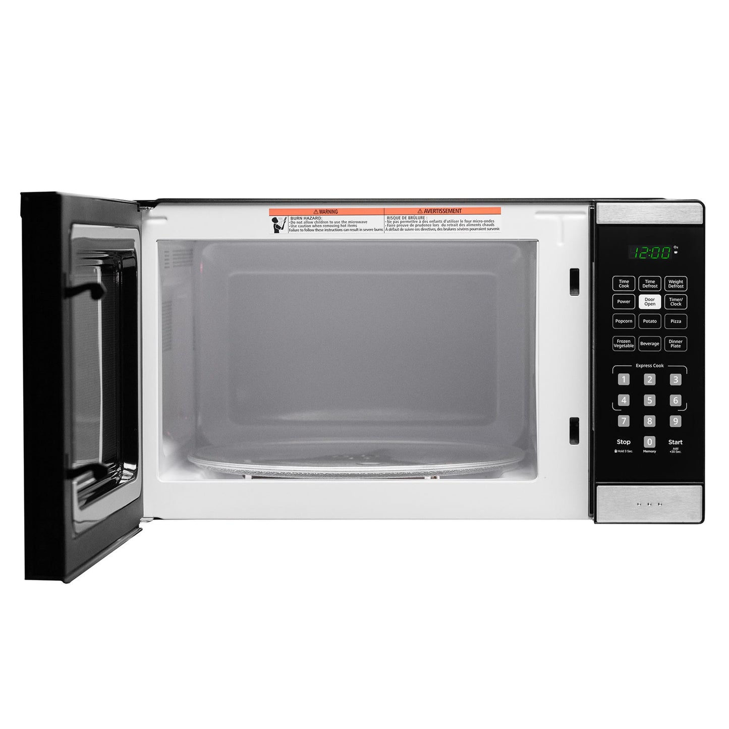 Danby DBMW0925BBS Danby 0.9 Cu. Ft. Countertop Microwave In Black And Stainless Steel