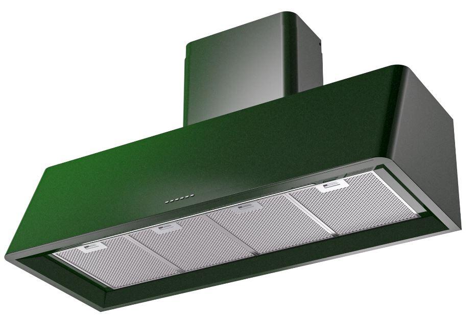 Ilve UAG48EG Nostalgie 48 Inch Emerald Green Wall Mount Range Hood