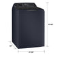 Ge Appliances PTW800BPWRS Ge Profile™ Energy Star® 5.4 Cu. Ft. Capacity Washer With Smarter Wash Technology And Adaptive Smartdispense