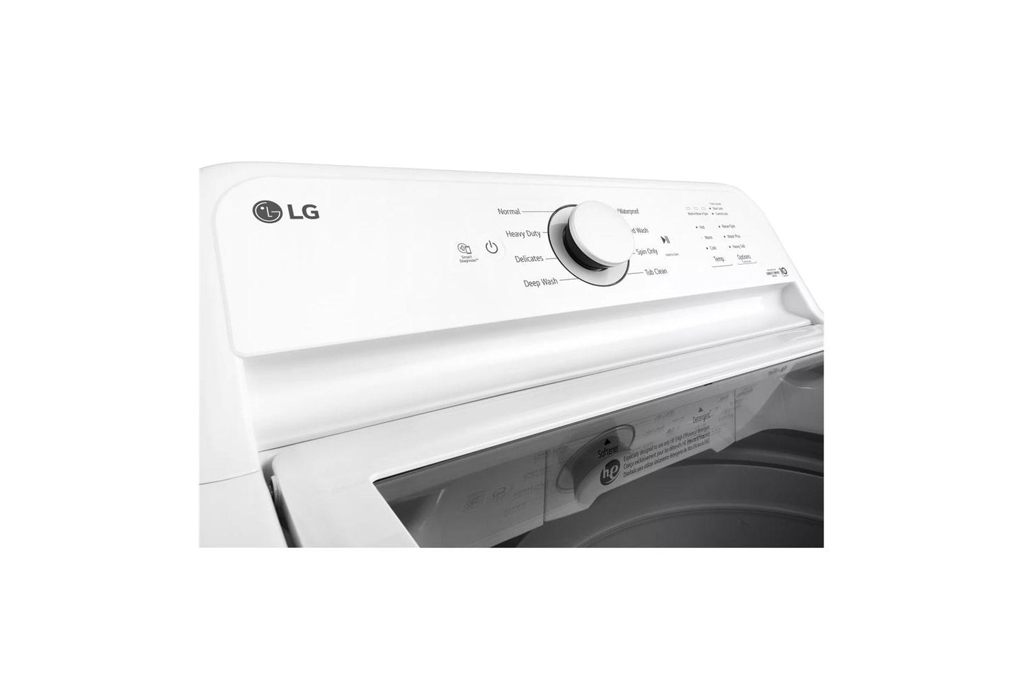 Lg WT6100CW 4.3 Cu. Ft. Ultra Large Capacity Top Load Washer With Turbodrum&#8482; Technology