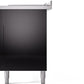 Ilve UP60FSWMPBKLP Professional Plus Ii 60 Inch Dual Fuel Liquid Propane Freestanding Range In Glossy Black With Trim