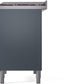 Ilve UPD40FNMPBGPLP Nostalgie Ii 40 Inch Dual Fuel Liquid Propane Freestanding Range In Blue Grey With Copper Trim