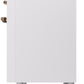 Ilve UPI486NMPWHB Nostalgie Ii 48 Inch Electric Freestanding Range In White With Bronze Trim