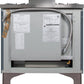 Ilve UM09FDNS3BGB Majestic Ii 36 Inch Dual Fuel Natural Gas Freestanding Range In Blue Grey With Bronze Trim