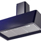 Ilve UAG36MB Nostalgie 36 Inch Blue Wall Mount Range Hood