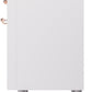 Ilve UP36FNMPWHP Nostalgie Ii 36 Inch Dual Fuel Natural Gas Freestanding Range In White With Copper Trim