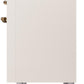 Ilve UPI486NMPAWB Nostalgie Ii 48 Inch Electric Freestanding Range In Antique White With Bronze Trim