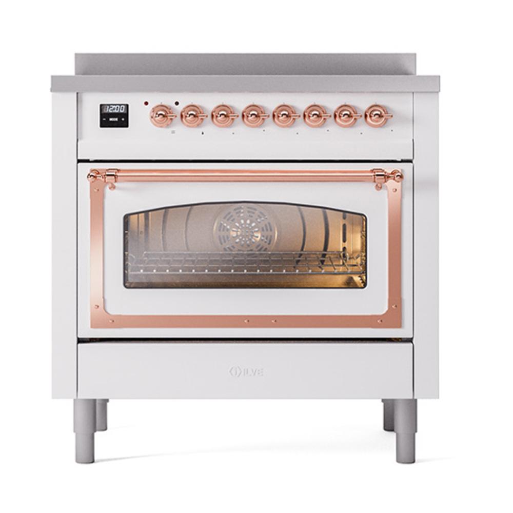 Ilve UNI366NMPRAP Ilve Uni366Nmprap Nostalgie Ii Noblesse 36" Induction Range (Triple Glass Door, Ral, Copper)