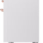 Ilve UP48FNMPWHPLP Nostalgie Ii 48 Inch Dual Fuel Liquid Propane Freestanding Range In White With Copper Trim