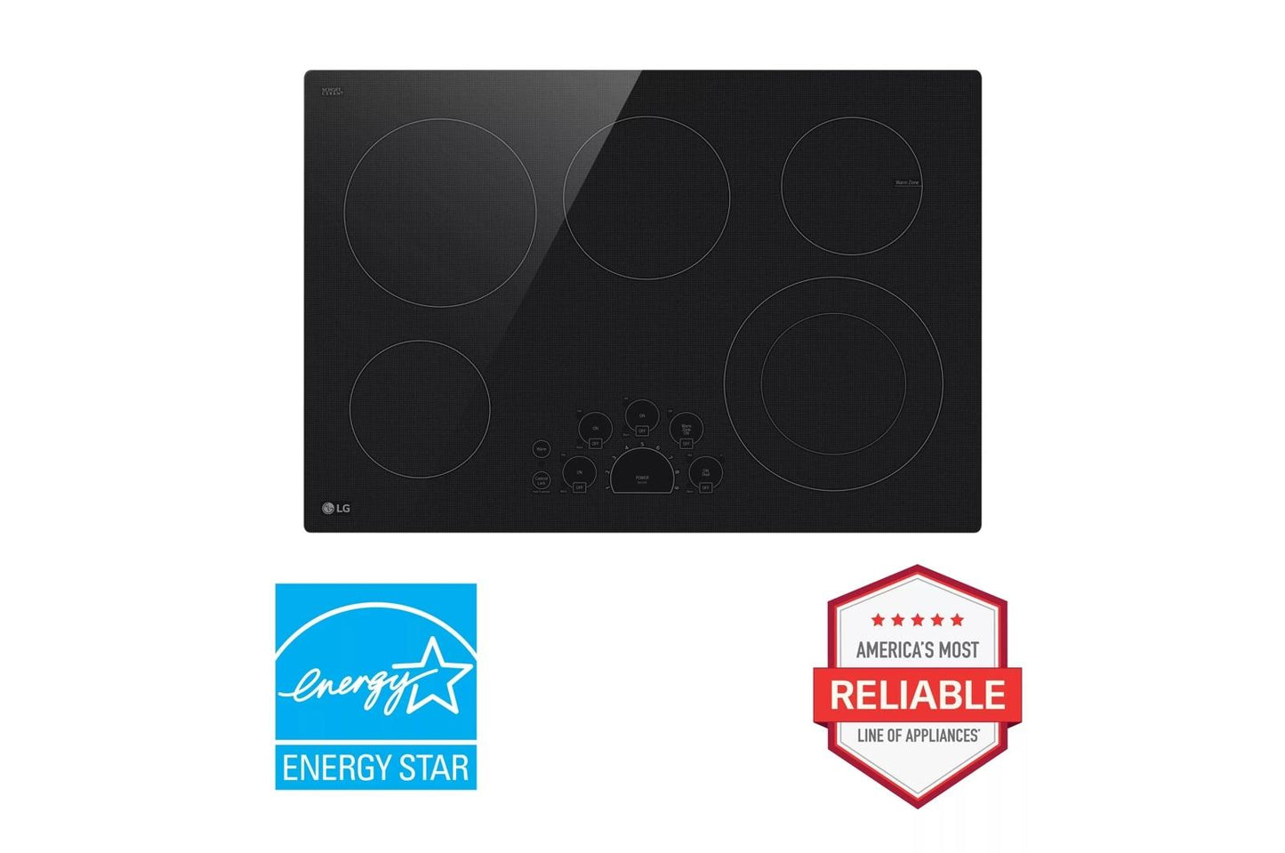 Lg LCE3010SBE 30" Electric Cooktop With Ultraheat&#8482; 3.0Kw Element