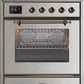 Ilve UM30DNE3SSBLP Majestic Ii 30 Inch Dual Fuel Liquid Propane Freestanding Range In Stainless Steel With Bronze Trim