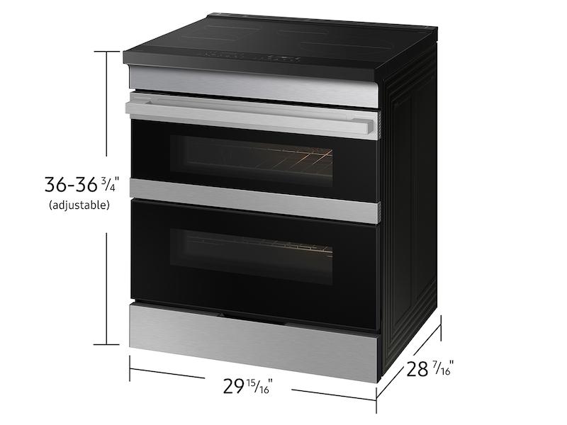 Samsung NSI6DG9550SR Bespoke Smart Slide-In Induction Range 6.3 Cu. Ft. With Flex Duo&#8482; & Ambient Edge Lighting&#8482; In Stainless Steel