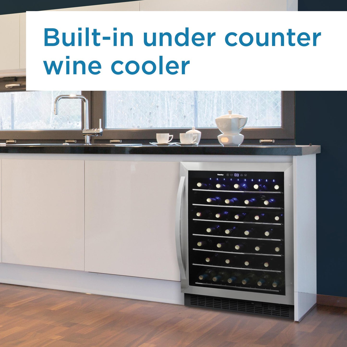 Danby DWC057A1BSS Danby 60 Bottle Built-In Wine Cooler In Stainless Steel