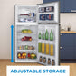 Danby DFF176B1SLDB Danby 18 Cu. Ft. Top Mount Refrigerator In Stainless Steel Look