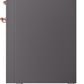 Ilve UP60FSNMPMGP Nostalgie Ii 60 Inch Dual Fuel Natural Gas Freestanding Range In Matte Graphite With Copper Trim