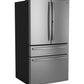 Ge Appliances PJD23BYWFS Ge Profile™ Energy Star® 23.3 Cu. Ft. Smart Counter-Depth Fingerprint Resistant 4-Door French-Door Refrigerator With Door In Door