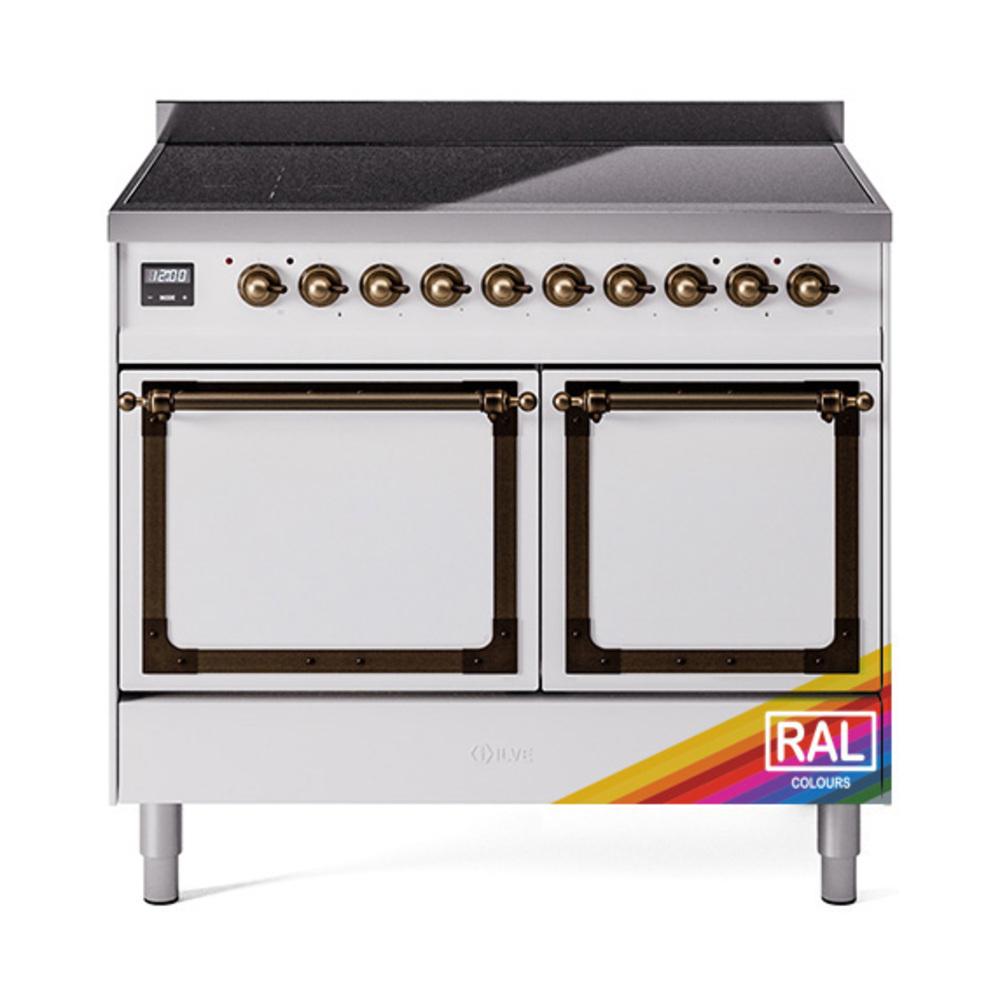 Ilve UNDI406QNMPRAB Ilve Undi406Qnmprab Nostalgie Ii Noblesse 40" Induction Range (Solid Door, Ral, Burnished)