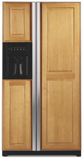 Jennair JCD2292KTB 22 Cu. Ft. Cabinet-Depth Side-By-Side Refrigerator