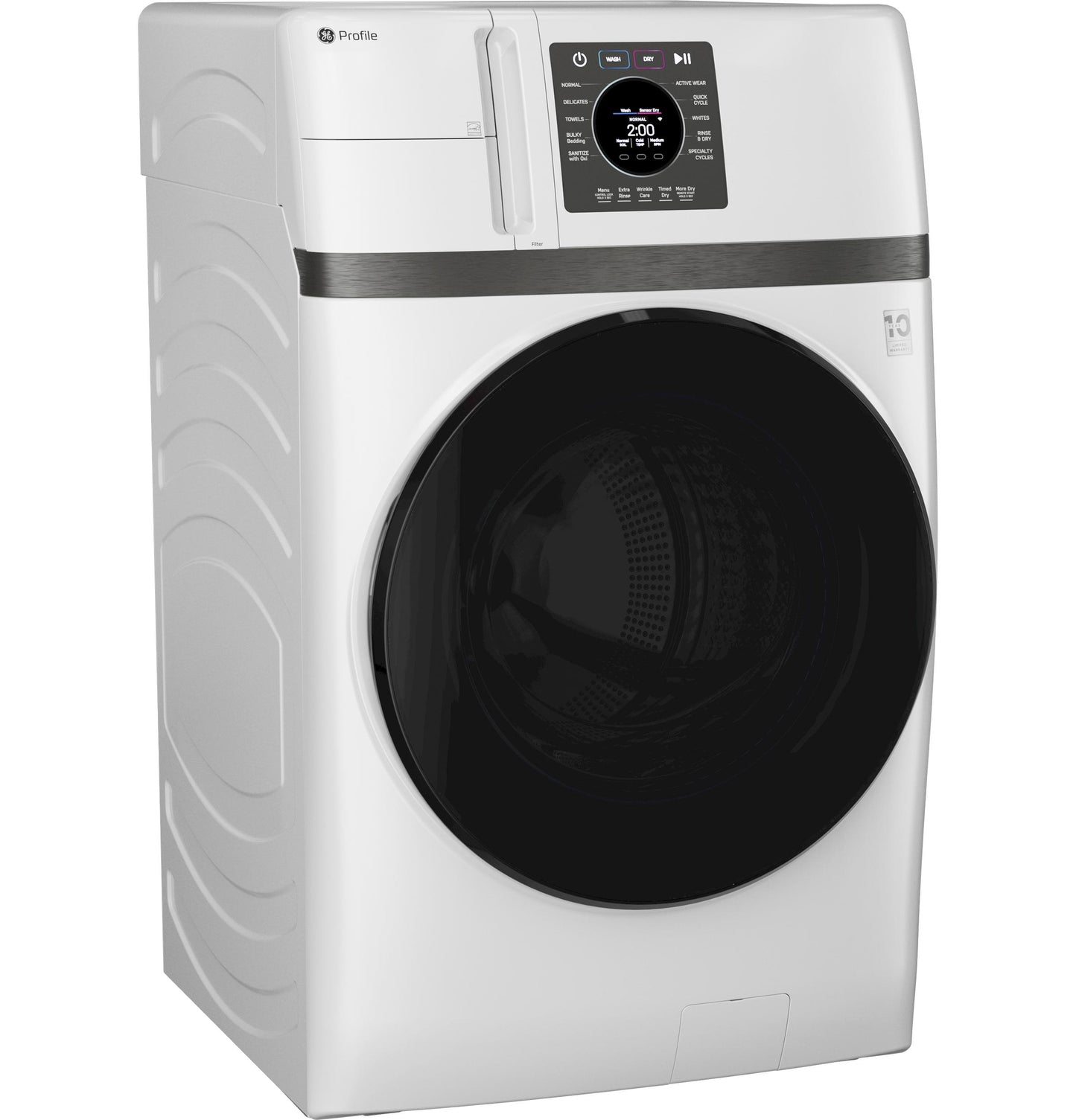 Ge Appliances PFQ83HSSWWW Ge Profile&#8482; Energy Star® 4.6 Cu. Ft. Capacity Ultrafast Combo With Ventless Inverter Heat Pump Technology Washer/Dryer