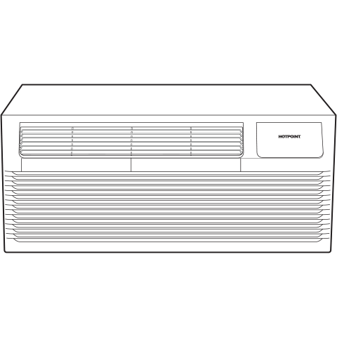 Hotpoint AH12H15D3B Hotpoint® Ptac Heat Pump 15,000 Btu, 230/208V, 20Amp