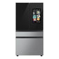 Samsung RF29BB8900QK Bespoke 4-Door French Door Refrigerator (29 Cu. Ft.) - In Charcoal Glass Top And Family Hub™ Panels With Stainless Steel Middle And Bottom Panels