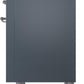 Ilve UP36FNMPBGC Nostalgie Ii 36 Inch Dual Fuel Natural Gas Freestanding Range In Blue Grey With Chrome Trim