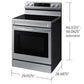 Samsung NE63D6711SR 6.3 Cu. Ft. Smart Freestanding Energy Star® Certified Electric Range With Air Fry And Griddle In Stainless Steel