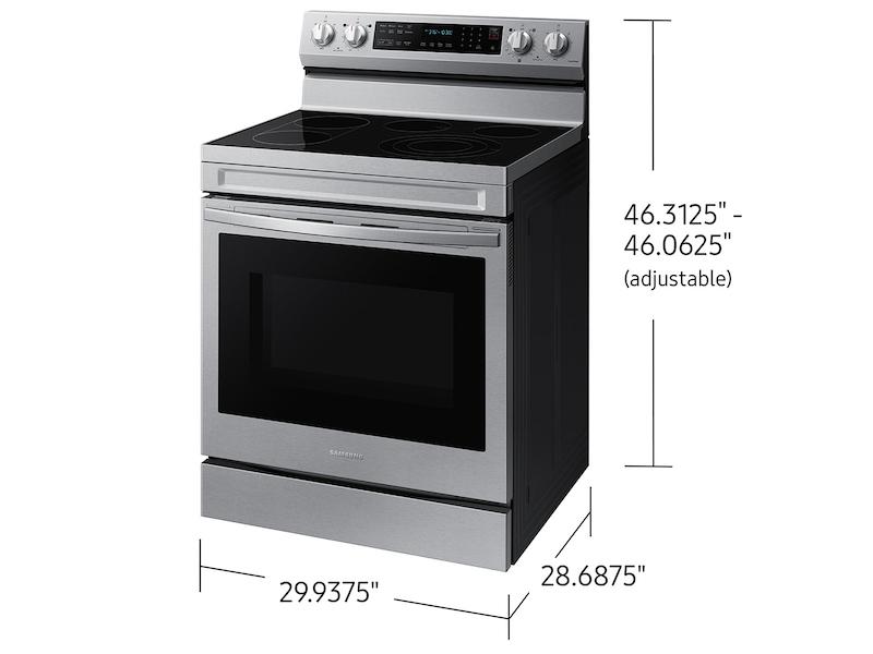 Samsung NE63D6711SR 6.3 Cu. Ft. Smart Freestanding Energy Star® Certified Electric Range With Air Fry And Griddle In Stainless Steel